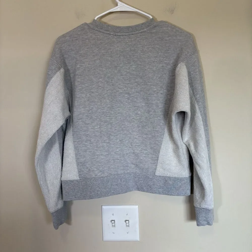 Rails‎ Dani Heather Grey Sweatshirt Crewneck two tone Women's Small - Picture 6 of 8
